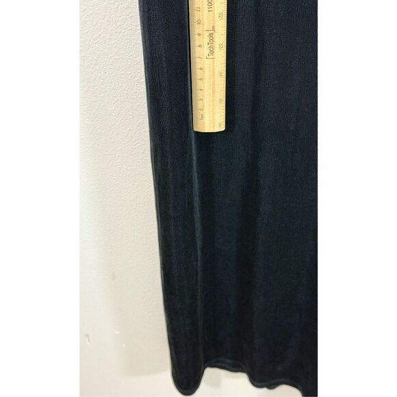 Flax by Jeanne Engelhart Scoop Neck Sleeveless Maxi Black Dress Women's Small - Picture 6 of 8